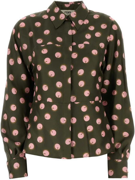  Fendi Silk Shirt - Green 
