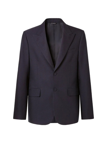  Fendi Single-breasted Blazer - Blue 