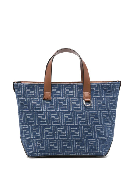  Fendi Small Ff Tote Bag - Blue 