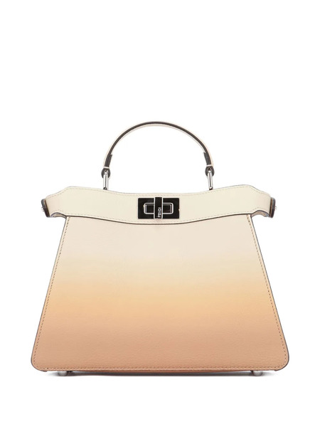 Fendi Small Peekaboo Gradient-effect Tote Bag - Neutrals 