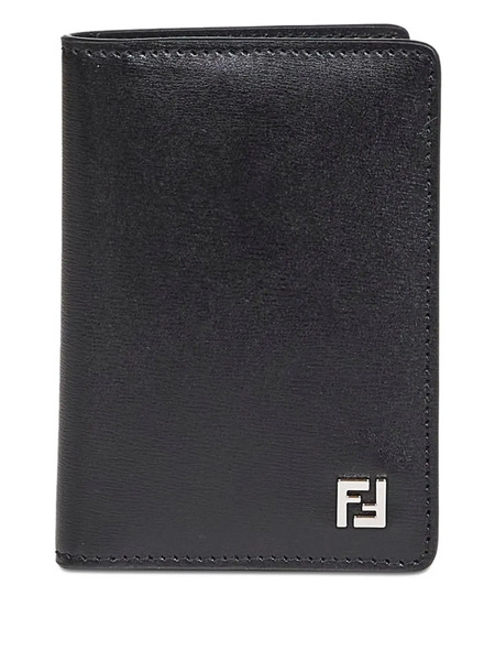  Fendi Squared Ff-detail Bifold Wallet - Black 