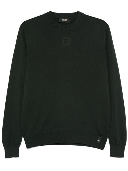  Fendi Sweater C-neck Virgin Wool - Green 