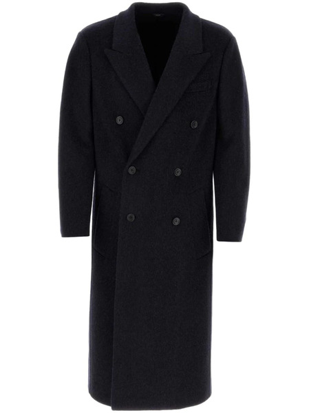  Fendi Wool-blend Double-breasted Coat - Blue 