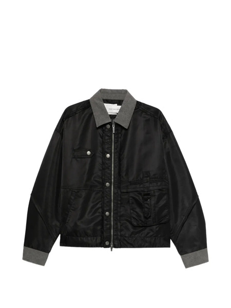  Feng Chen Wang Button-details Bomber Jacket - Black 