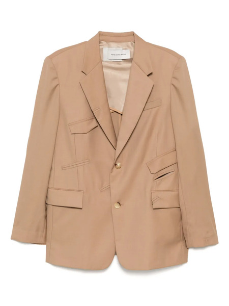  Feng Chen Wang Button-down Blazer - Neutrals 