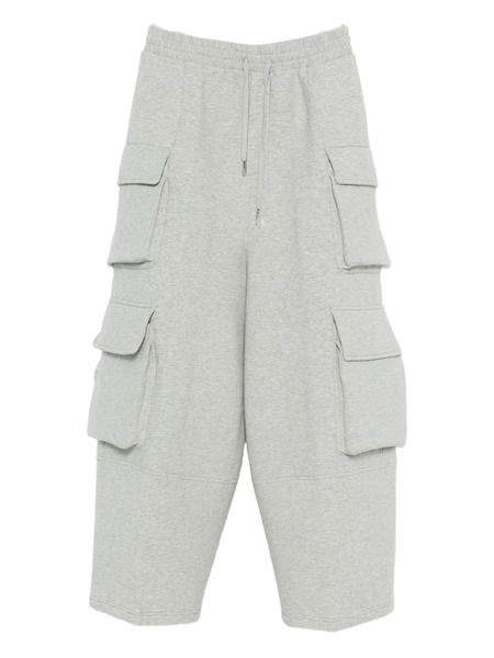  Feng Chen Wang Cargo-pocket Drawstring Trousers - Grey 