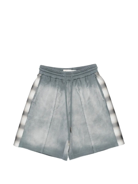 Feng Chen Wang Check-trim Shorts - Grey 