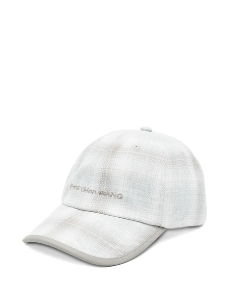  Feng Chen Wang Checked Baseball Cap - Grey 