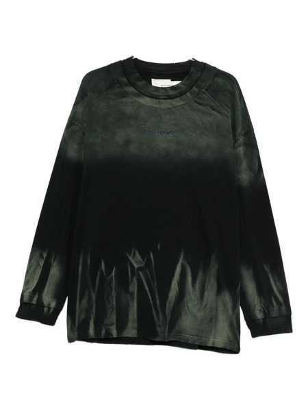  Feng Chen Wang Dip-dye Long-sleeved Sweatshirt - Green 