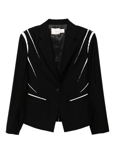  Feng Chen Wang Wool Blazer - Black 