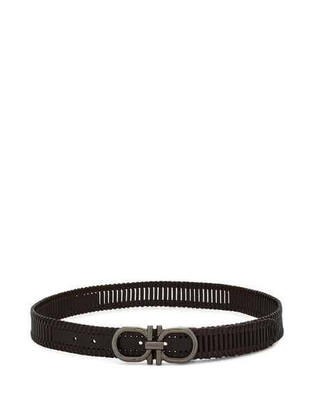  Ferragamo Adjustable Gancini Belt - Black 