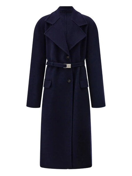  Ferragamo Belted Coat - Blue 