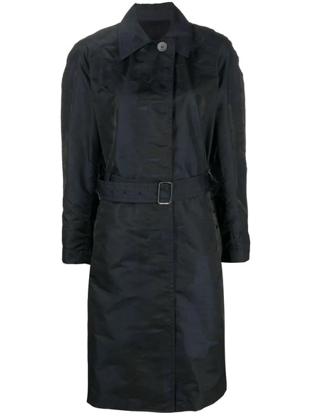 Ferragamo Belted Trench Coat - Blue 
