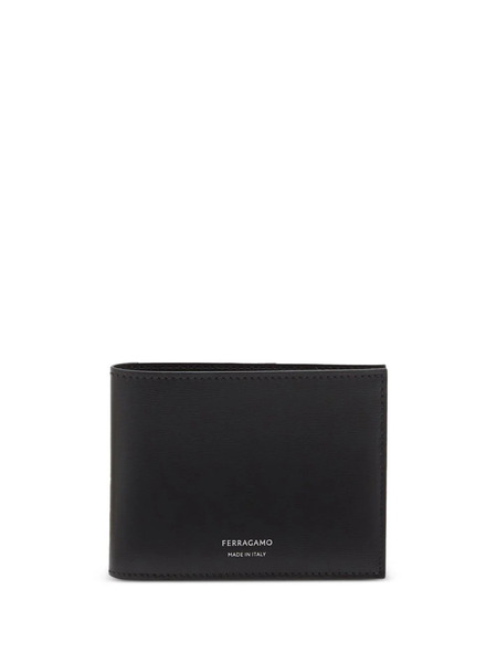  Ferragamo Bi-fold Leather Wallet - Black 