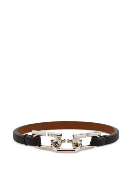  Ferragamo Bicolor Gancini Bracelet - Silver 