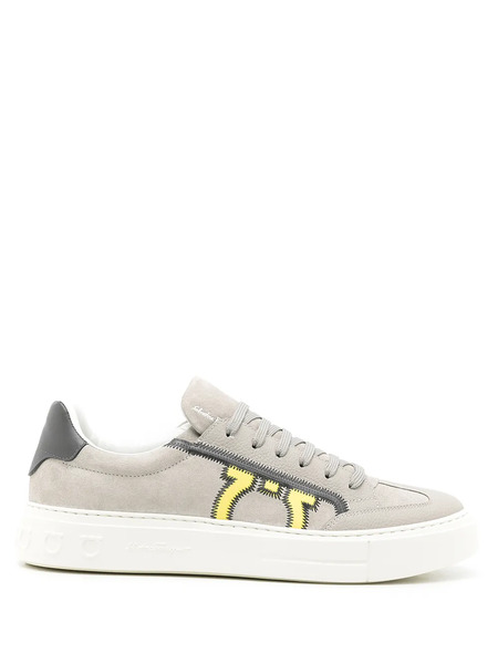  Ferragamo Borg 5 Low-top Sneakers - Grey 