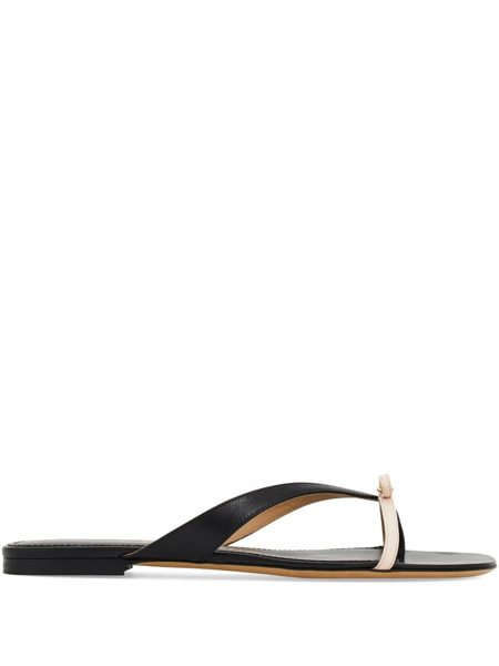  Ferragamo Bow-detail Flip Flops - Black 
