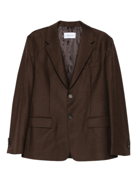  Ferragamo Button Pocket Jacket - Brown 