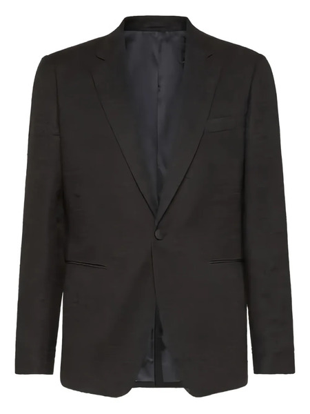  Ferragamo Buttoned Wool Jacket - Black 