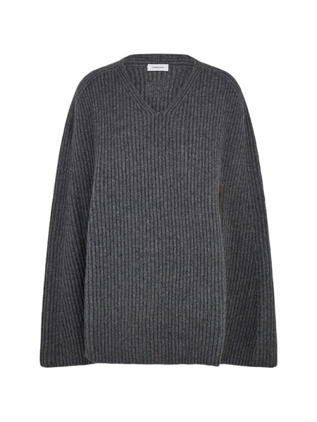  Ferragamo Cashmere Blend Cape - Grey 