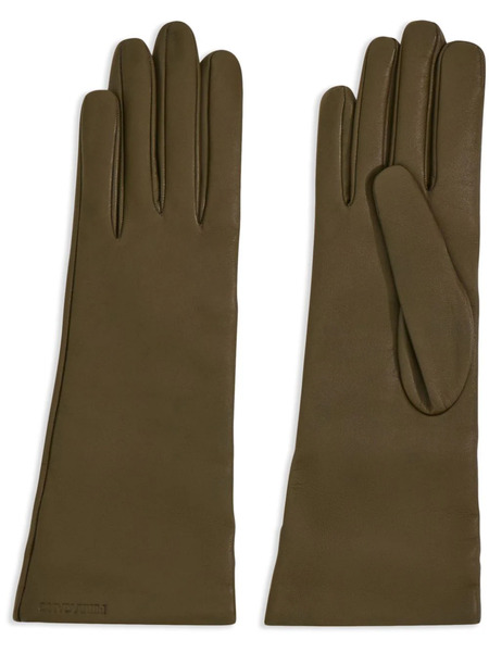  Ferragamo Cashmere Lining Gloves - Green 