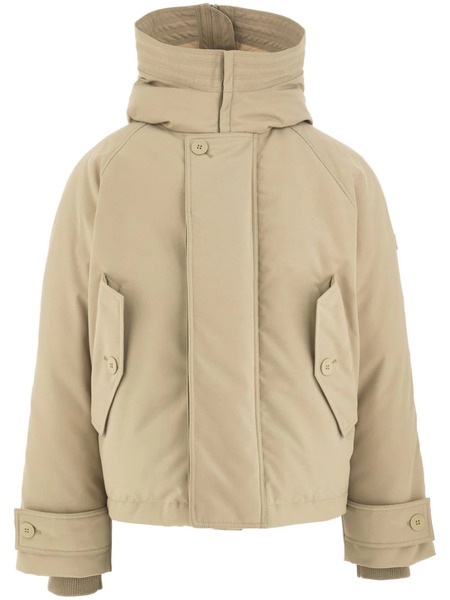  Ferragamo Classic-hood Padded Jacket - Neutrals 