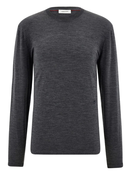  Ferragamo Crew-neck Sweater - Grey 