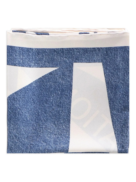  Ferragamo Denim-effect Scarf - Blue 