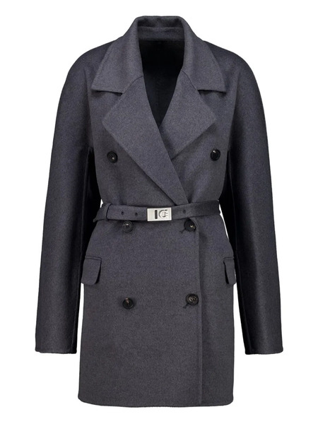  Ferragamo Double-breasted Coat - Grey 