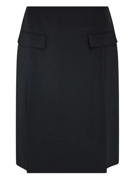  Ferragamo Double-slit Midi Skirt - Black 