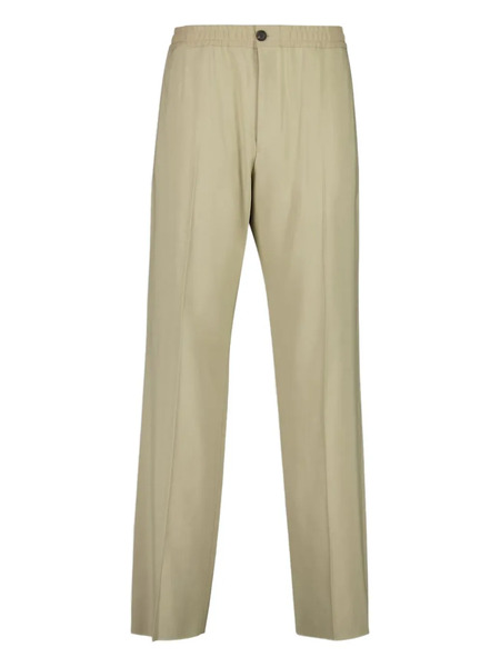  Ferragamo Elasticated-waist Button Trousers - Neutrals 