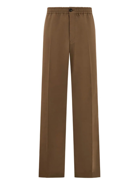  Ferragamo Elasticated-waistband Drawstring Trousers - Brown 