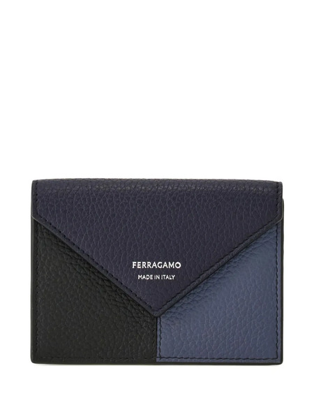  Ferragamo Envelope Panel Cardholder - Blue 