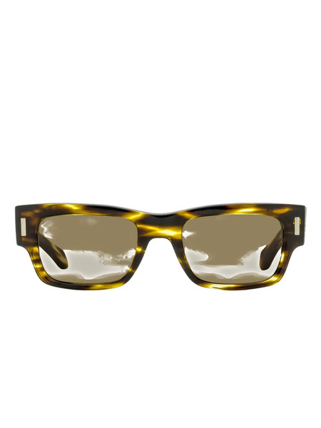  Ferragamo Eyewear Rectangle-frame Sunglasses - Brown 