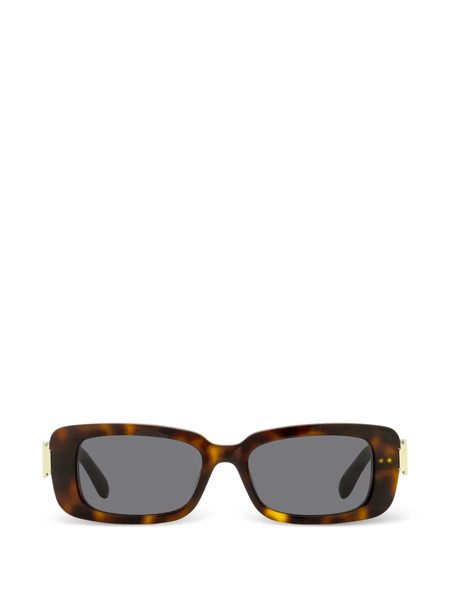  Ferragamo Eyewear 1105 Rectangular-frame Sunglasses - Brown 
