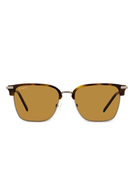  Ferragamo Eyewear Tortoiseshell-frame Sunglasses - Brown 