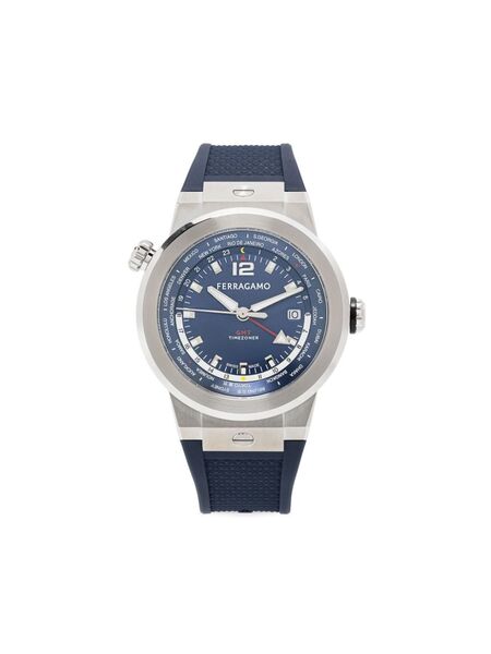  Ferragamo F-80 Worldtime 43mm - Blue 