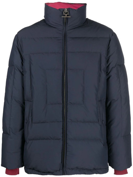  Ferragamo Feather-down Padded Jacket - Blue 