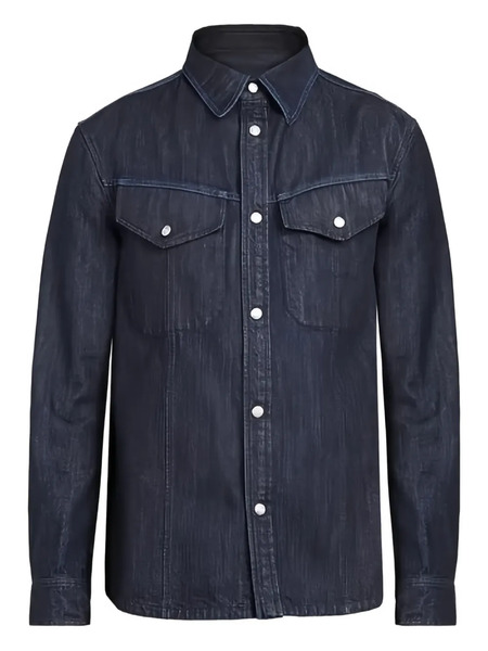  Ferragamo Flap-pocket Cotton Jacket - Blue 