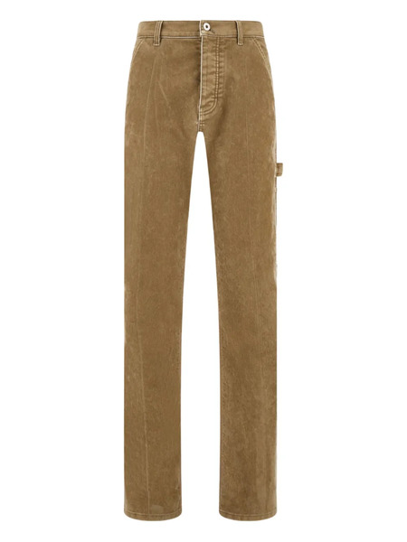  Ferragamo Flocked Patch Pocket Cargo Trousers - Brown 