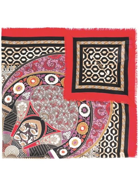  Ferragamo Floral Print Scarf - Multicolour 