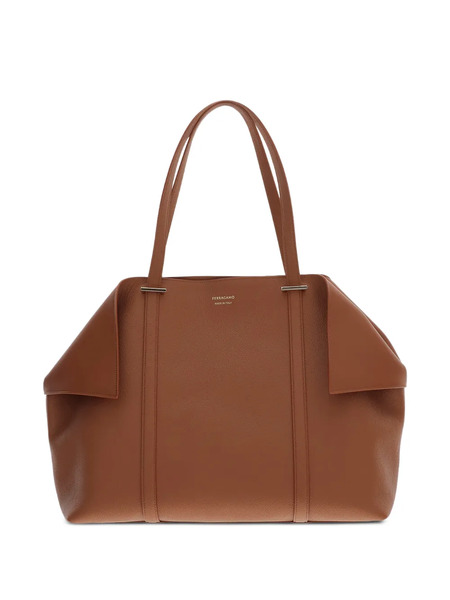  Ferragamo Folded Tote Bag - Brown 