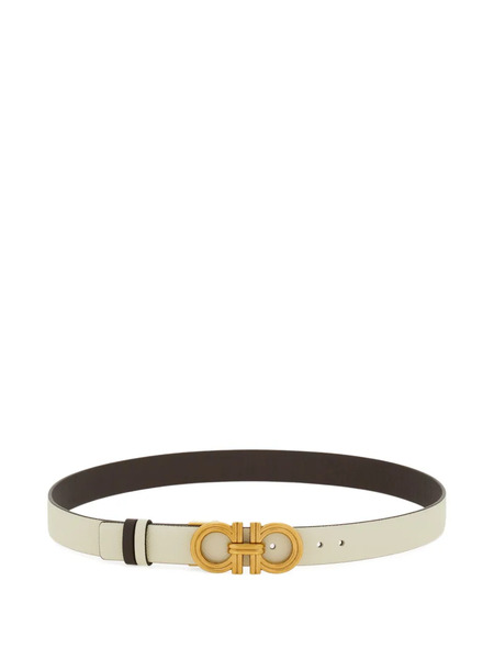  Ferragamo Gancini Adjustable Reversible Belt - Neutrals 