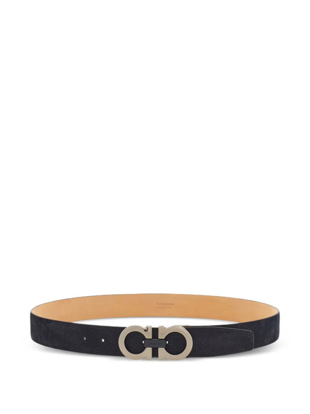  Ferragamo Gancini-buckle Belt - Blue 