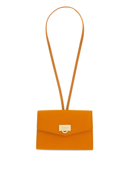  Ferragamo Gancini Card Holder Charm - Orange 