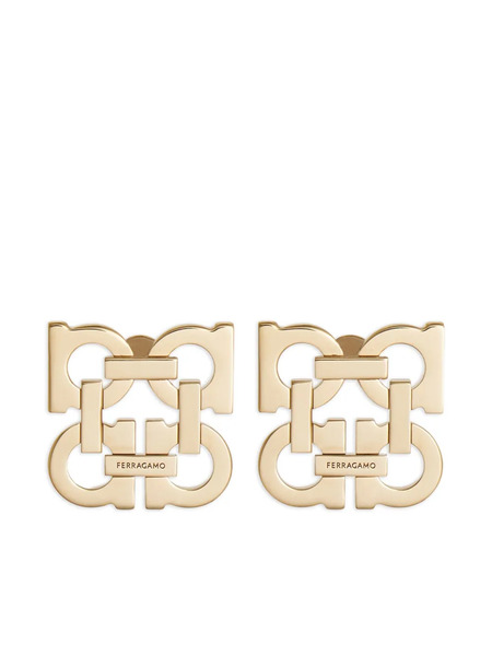  Ferragamo Gancini Clip-on Earrings - Gold 
