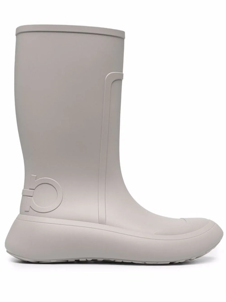  Ferragamo Gancini-detail Boots - Grey 