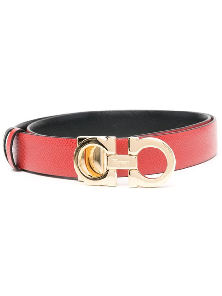  Ferragamo Gancini-detail Reversible Belt - Red 