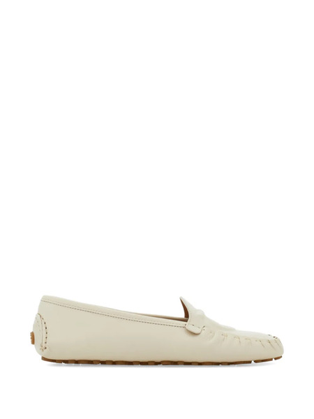  Ferragamo Gancini Driver Loafer - Neutrals 