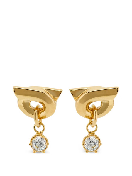  Ferragamo Gancini Earrings With Pendant - Gold 
